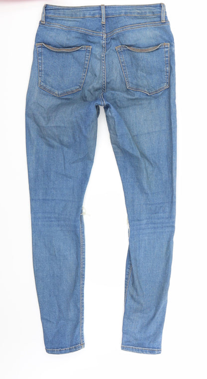 Topshop Womens Blue   Skinny Jeans Size 28 L32 in
