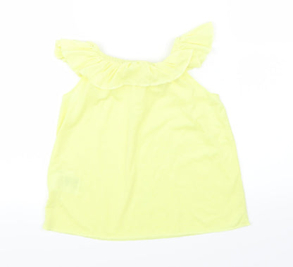 H&M Girls Yellow   Basic T-Shirt Size 5-6 Years