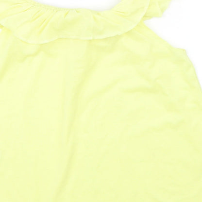 H&M Girls Yellow   Basic T-Shirt Size 5-6 Years