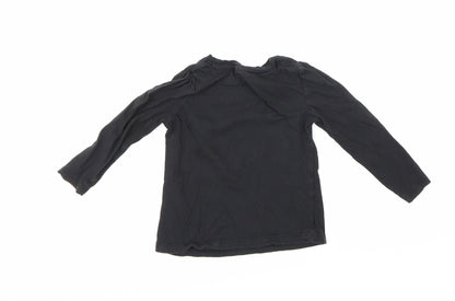 Girls UK Size 18-24 Months So Cute Black Basic T-Shirt