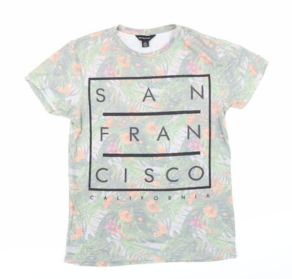 Mens UK Size S Cedar Wood State Green  T-Shirt