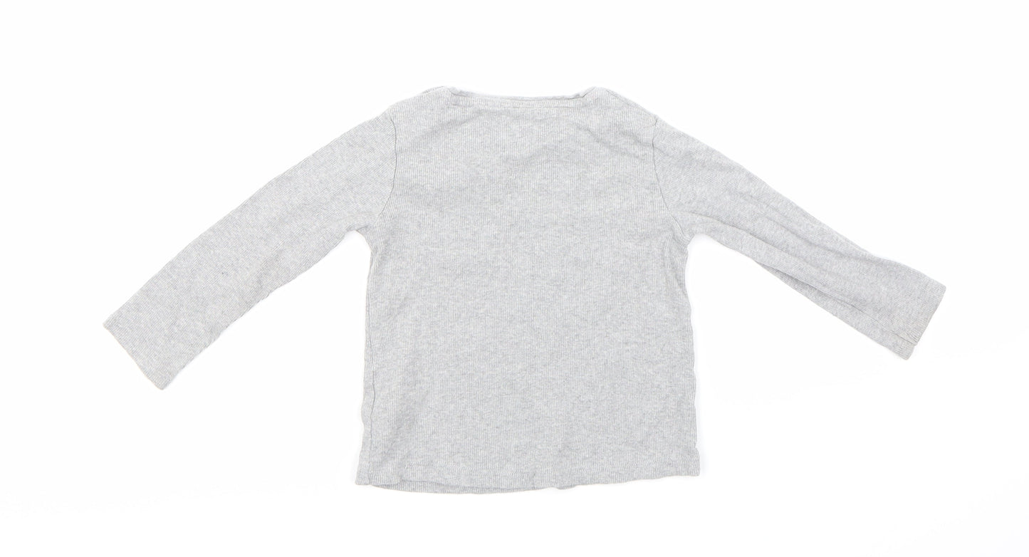 F&F Girls Grey   Basic T-Shirt Size 18-24 Months