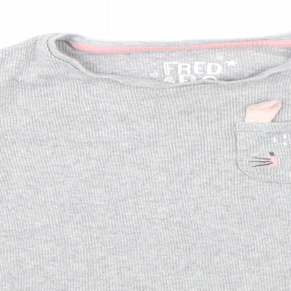 F&F Girls Grey   Basic T-Shirt Size 18-24 Months
