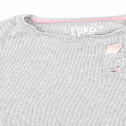 F&F Girls Grey   Basic T-Shirt Size 18-24 Months