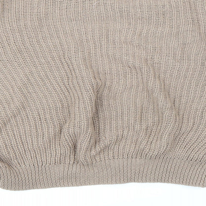 Womens UK Size M Boohoo Brown Pullover Jumper