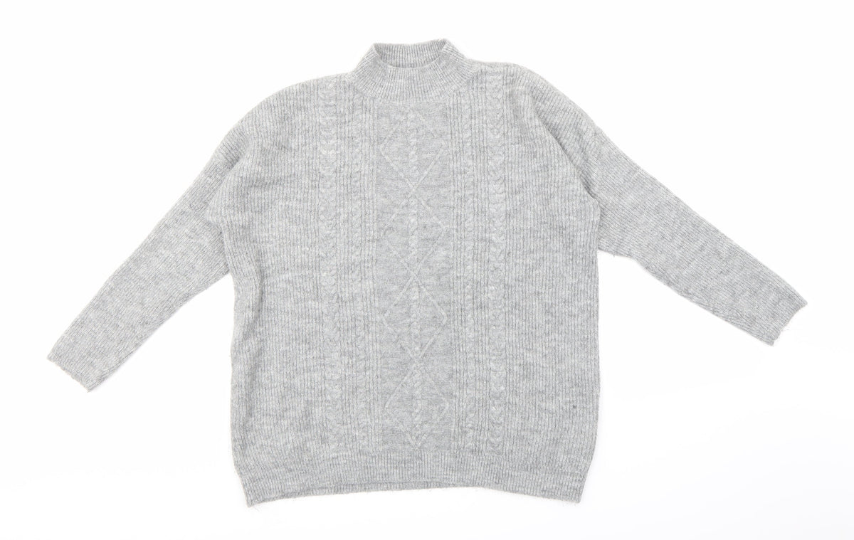 Womens UK Size S Peacocks Grey Pullover Jumper