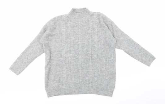 Womens UK Size S Peacocks Grey Pullover Jumper