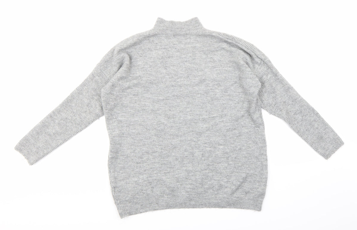 Womens UK Size S Peacocks Grey Pullover Jumper