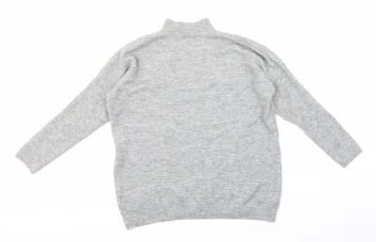 Womens UK Size S Peacocks Grey Pullover Jumper