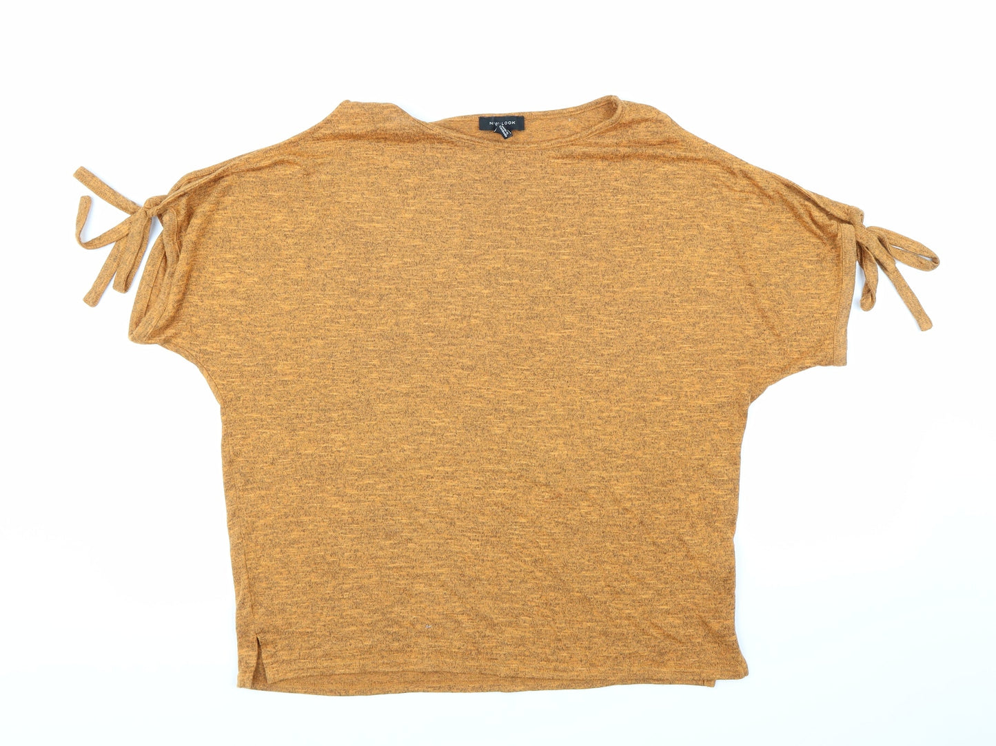Womens UK Size M New Look Orange Basic T-Shirt