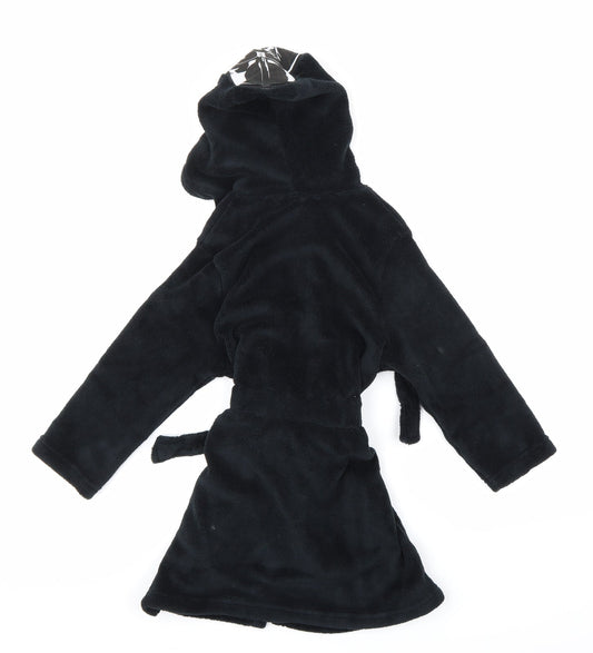 Preworn Boys Black    Robe Size 5-6 Years