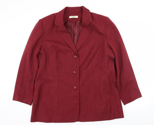 Classics Womens Red   Jacket  Size 20