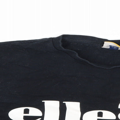 ellesse Womens Black  Jersey Basic T-Shirt Size 8