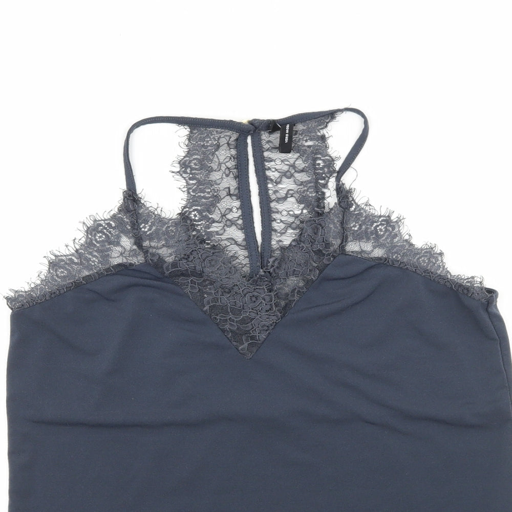 VERO MODA Womens Grey   Camisole Tank Size S