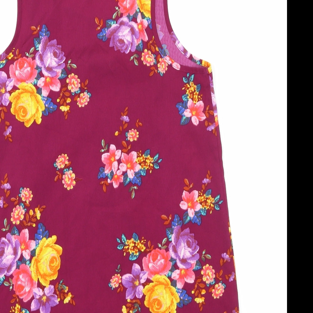 Atmosphere Womens Purple Floral  Basic Tank Size 8