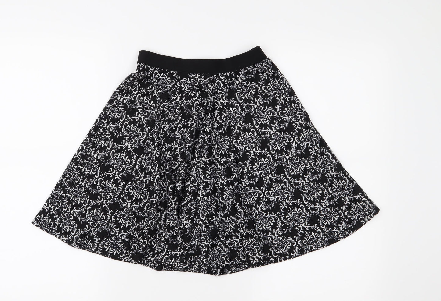 Atmosphere Womens Black Paisley  Flare Skirt Size 6