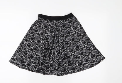Atmosphere Womens Black Paisley  Flare Skirt Size 6