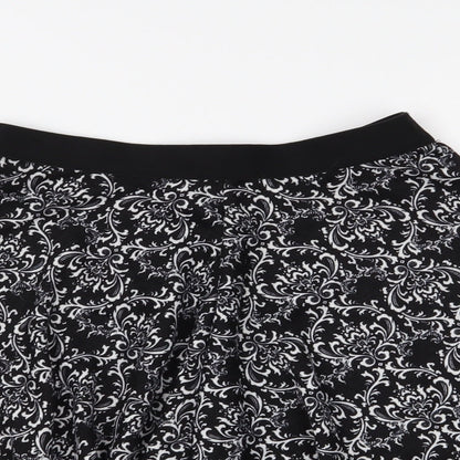 Atmosphere Womens Black Paisley  Flare Skirt Size 6
