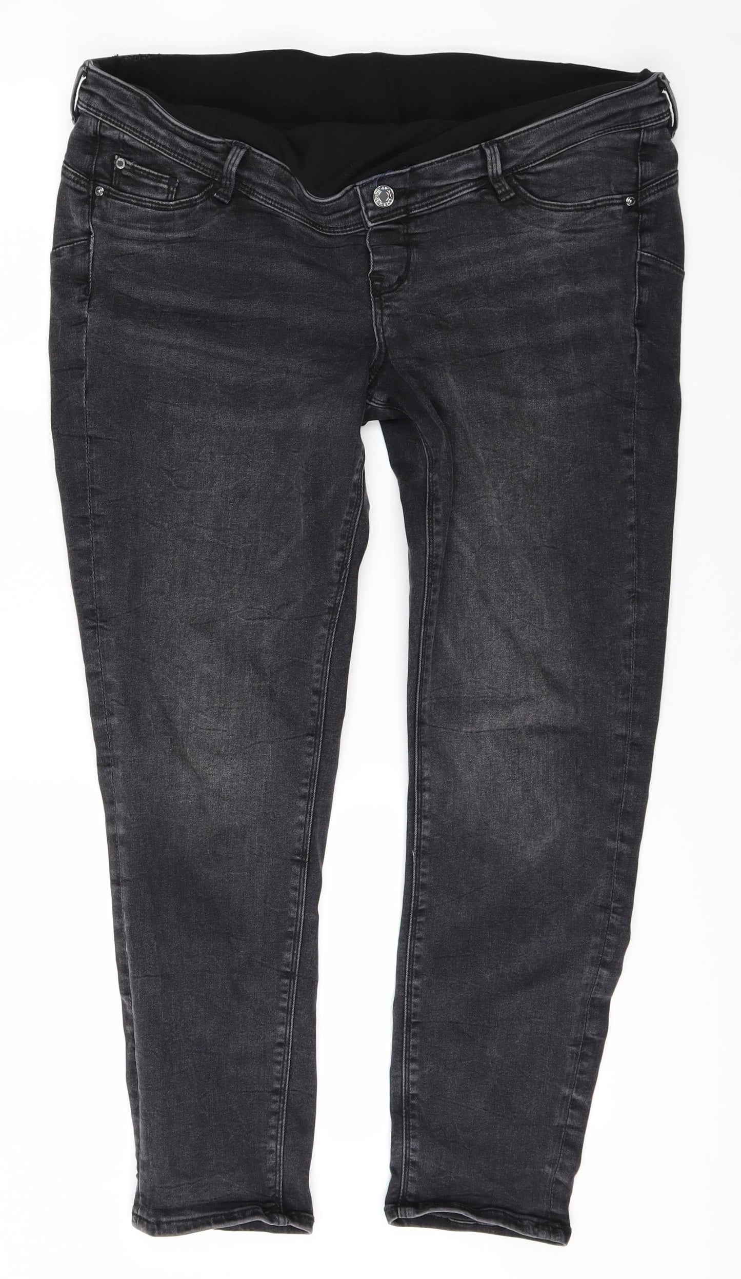 H&M Mens Black   Jegging Trousers Size L L27 in