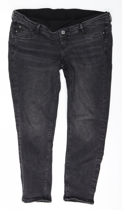 H&M Mens Black   Jegging Trousers Size L L27 in