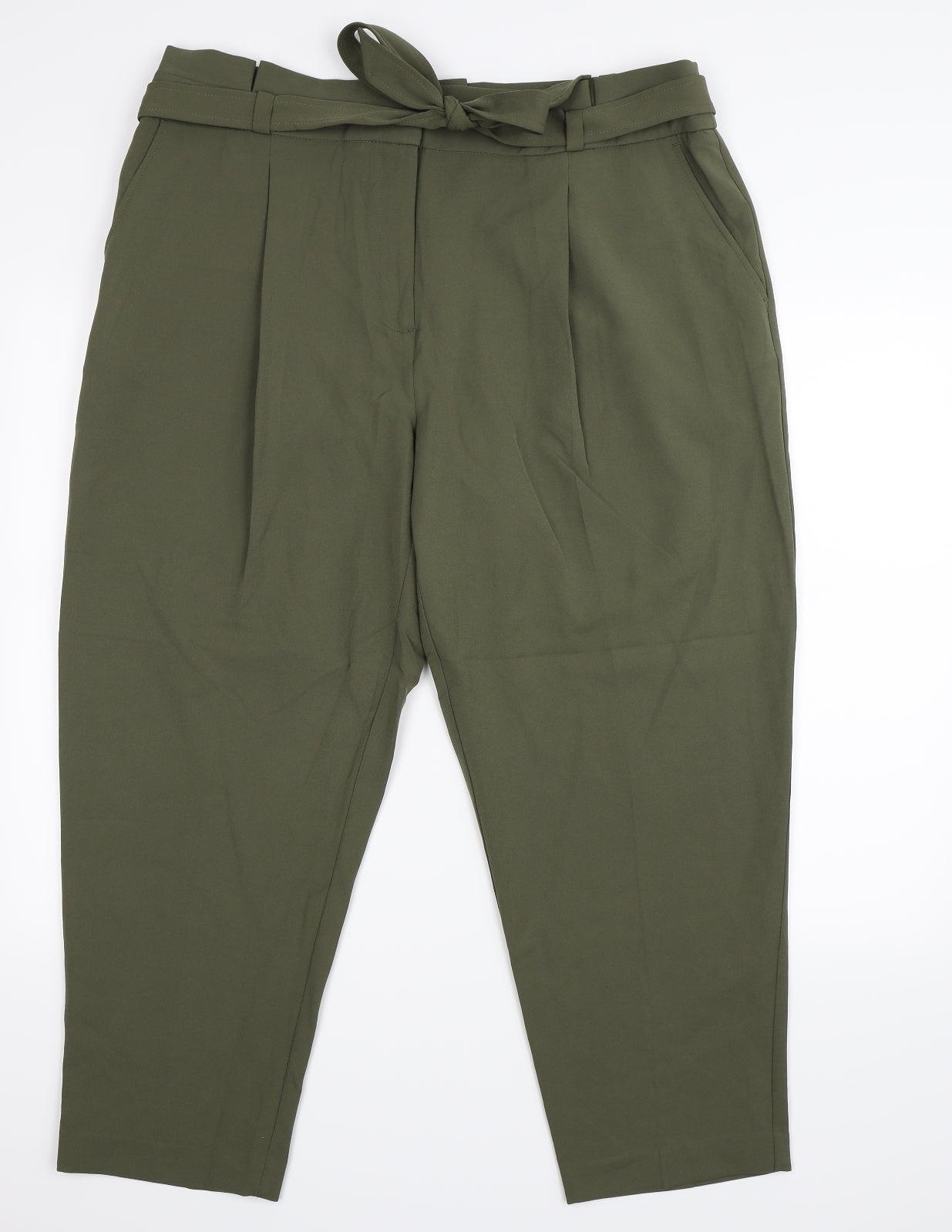 Newlook Womens Green   Dress Pants Trousers Size 18 L25 in