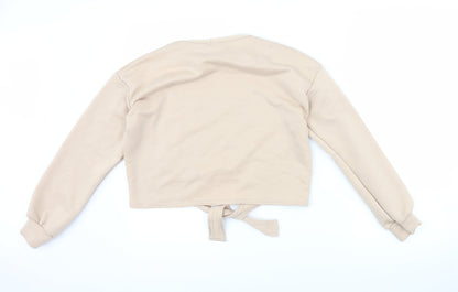 Boohoo Womens Brown   Pullover Sweatshirt Size 12