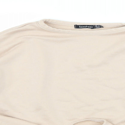 Boohoo Womens Brown   Pullover Sweatshirt Size 12