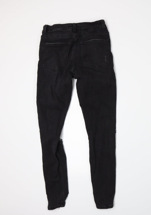 Primark Womens Grey  Denim Skinny Jeans Size 8 L27 in