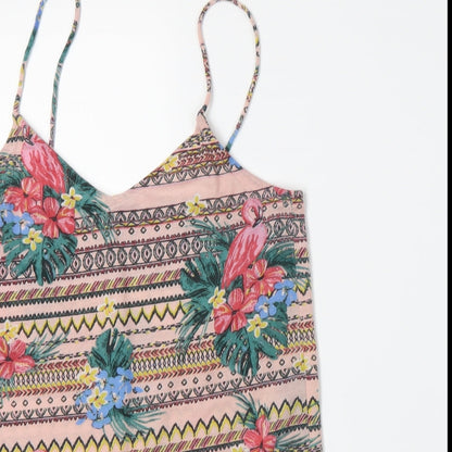 Primark Womens Pink Floral  Camisole Tank Size 8