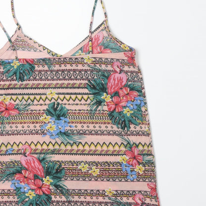 Primark Womens Pink Floral  Camisole Tank Size 8