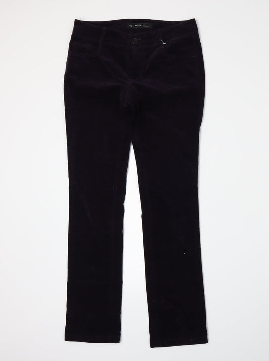 Zara Womens Purple   Straight Jeans Size 6 L28 in