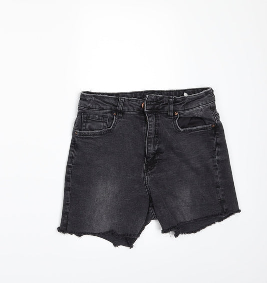 Divided by H&M Womens Blue  Denim Cut-Off Shorts Size 8