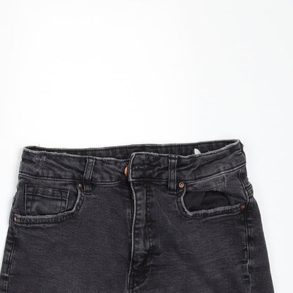 Divided by H&M Womens Blue  Denim Cut-Off Shorts Size 8