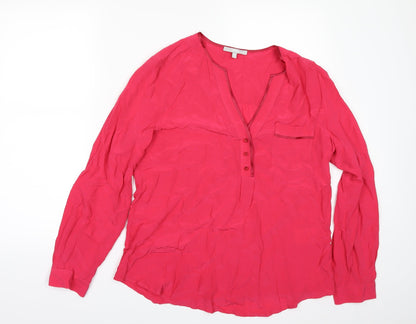 BSH73 Womens Pink   Tunic Blouse Size 8