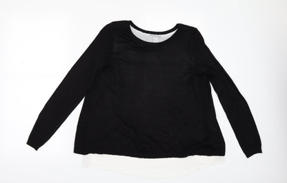 H&M Womens Black   Pullover Jumper Size S