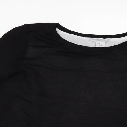 H&M Womens Black   Pullover Jumper Size S