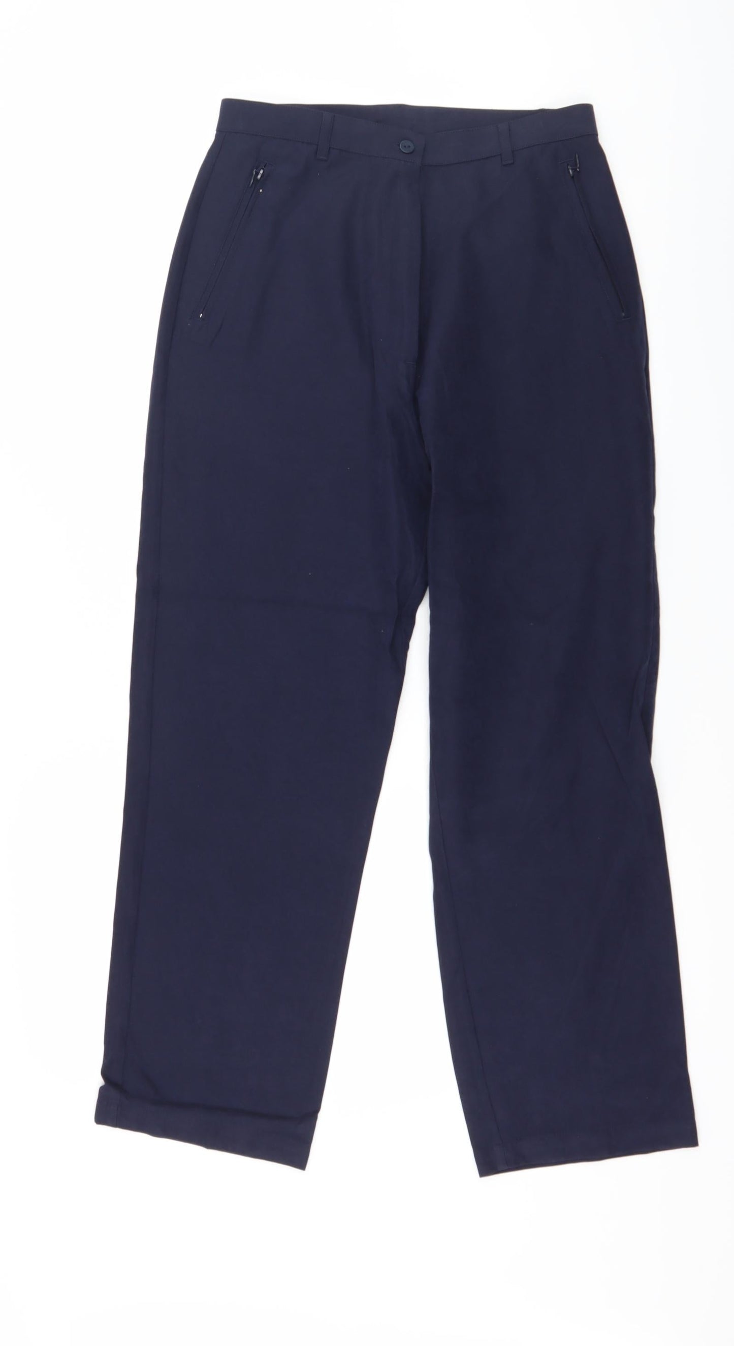 Womens UK Size 10 Preworn Regular Fit  Blue Trousers