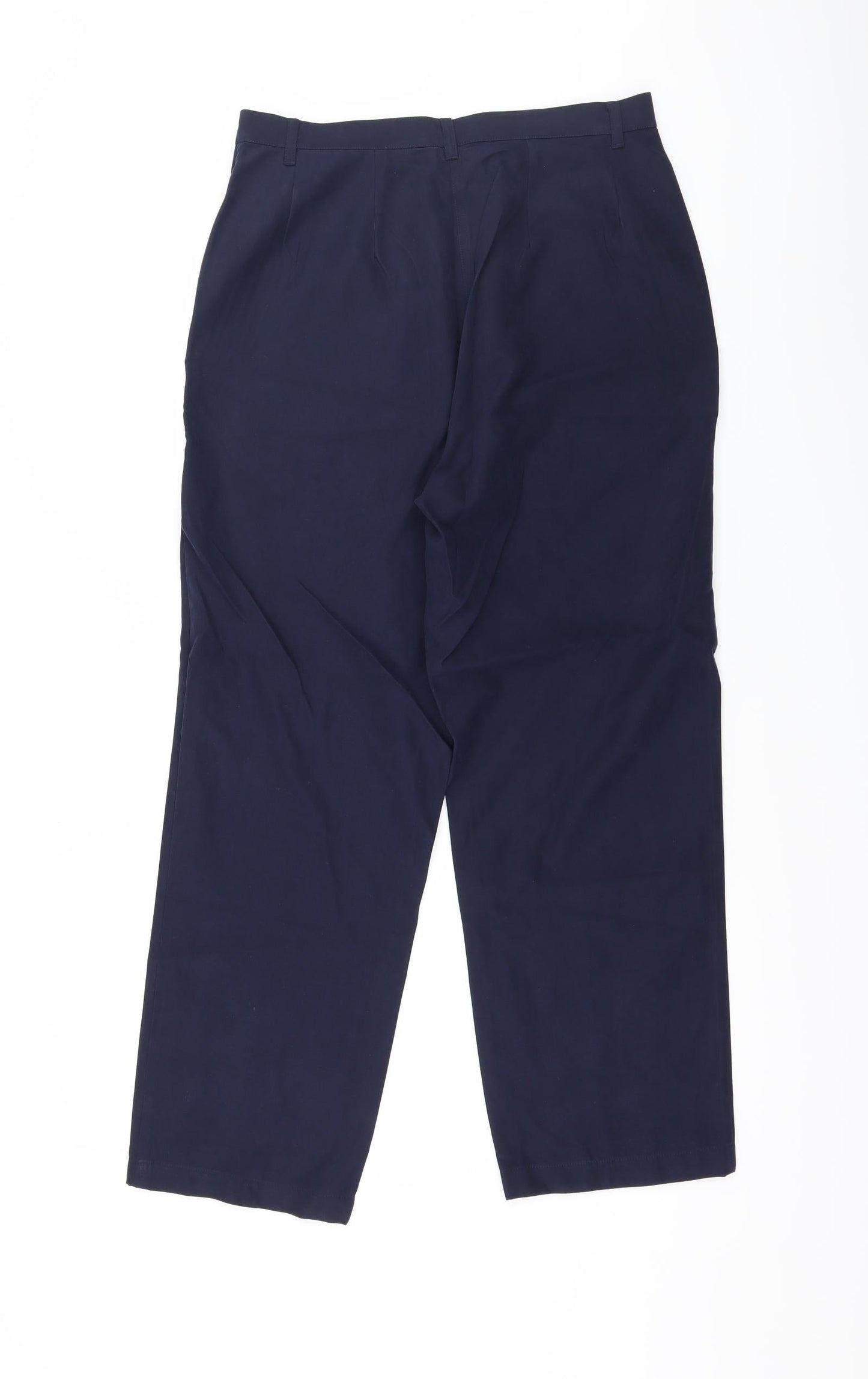 Womens UK Size 12 Preworn Regular Fit  Blue Trousers