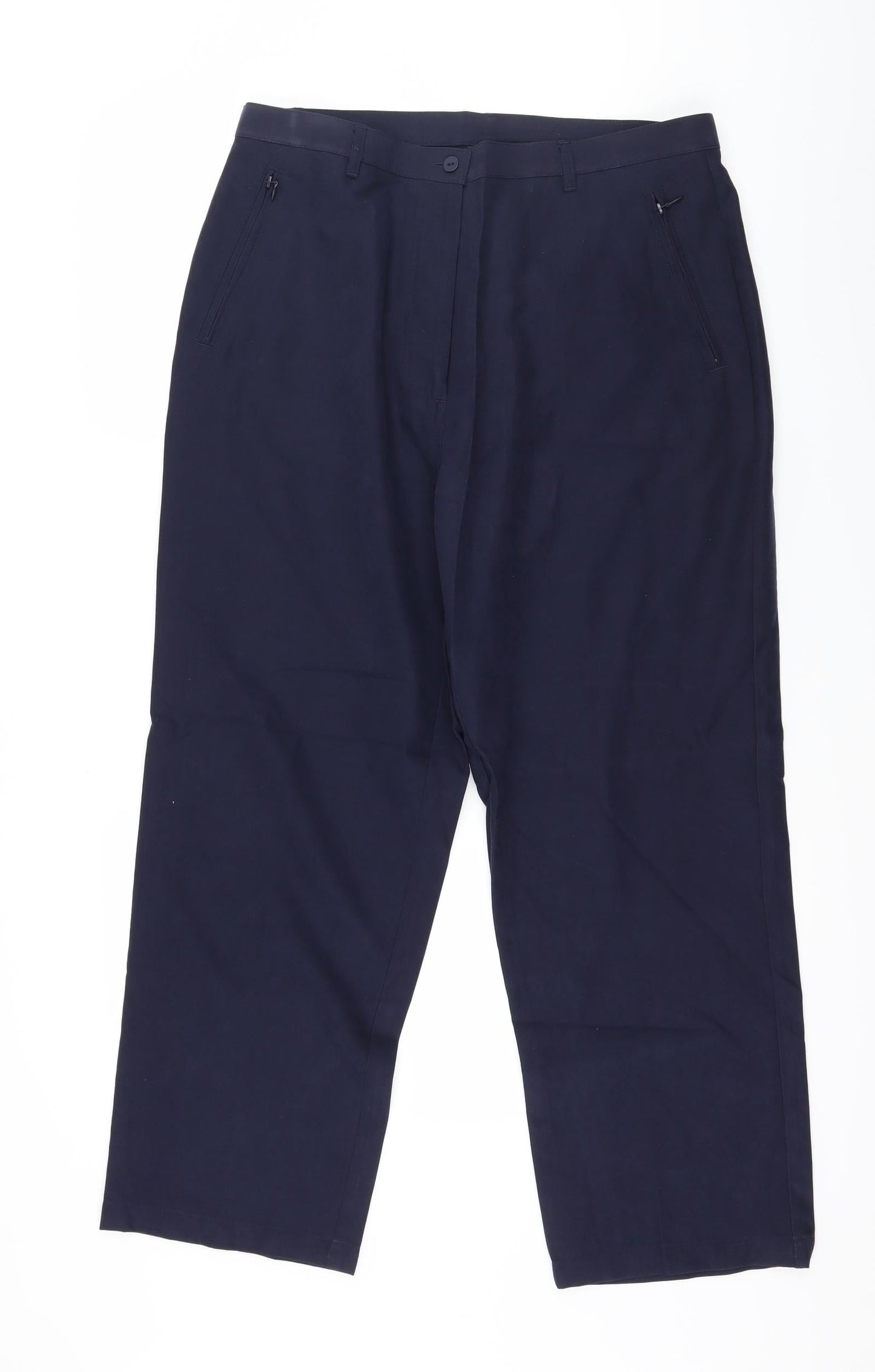 Preworn Womens Blue   Trousers  Size 16 L27 in