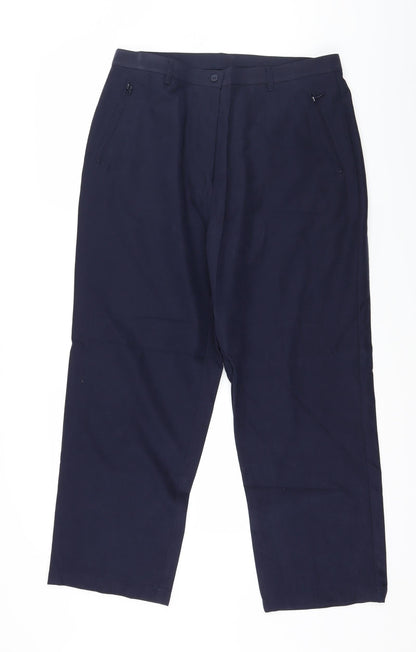 Preworn Womens Blue   Trousers  Size 16 L27 in