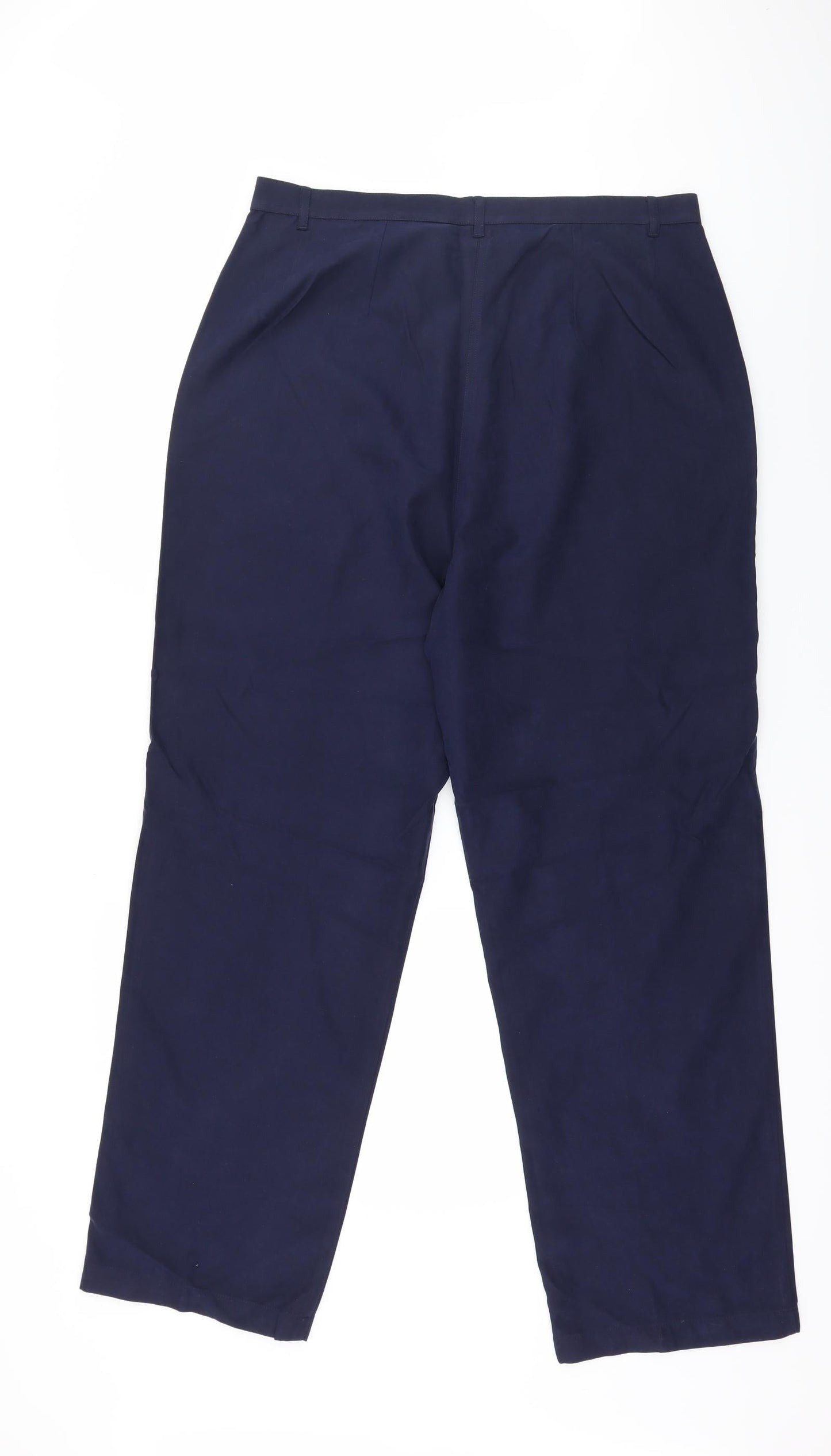 Womens UK Size 16 Preworn Regular Fit  Blue Trousers