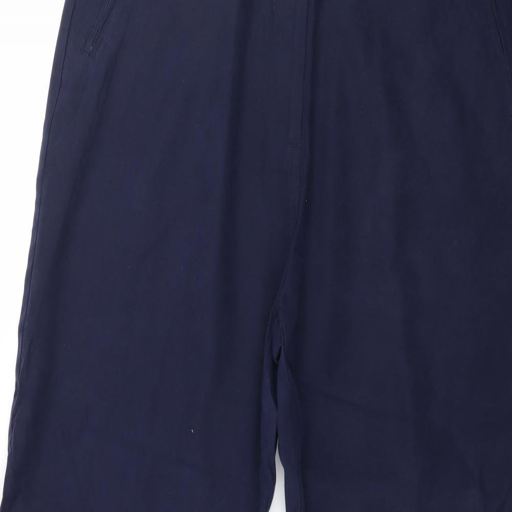 Womens UK Size 16 Preworn Regular Fit  Blue Trousers