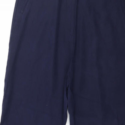 Womens UK Size 16 Preworn Regular Fit  Blue Trousers