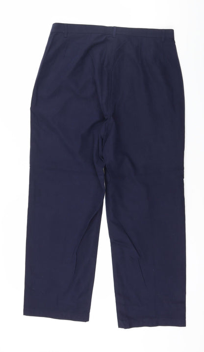 Preworn Womens Blue   Trousers  Size 16 L26 in