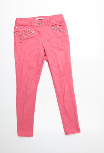 George Womens Pink  Denim Skinny Jeans Size 8 L26 in