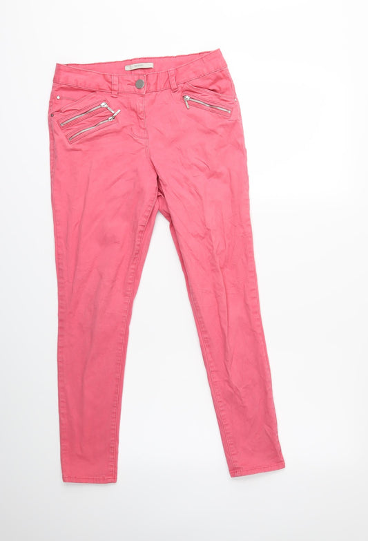 George Womens Pink  Denim Skinny Jeans Size 8 L26 in