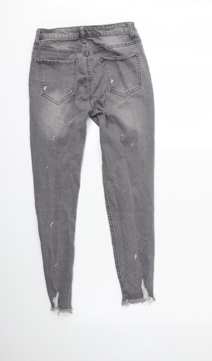 PRETTYLITTLETHING Womens Green  Denim Skinny Jeans  L26 in