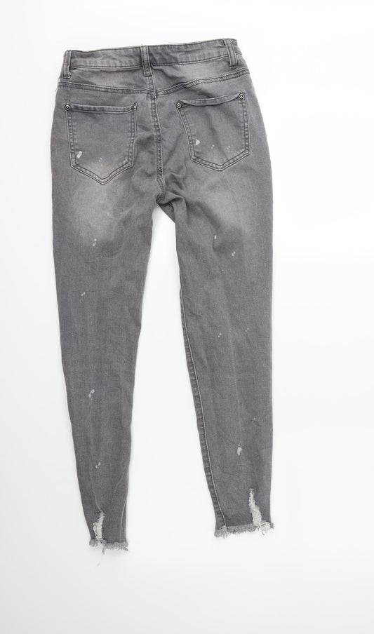 PRETTYLITTLETHING Womens Green  Denim Skinny Jeans  L26 in