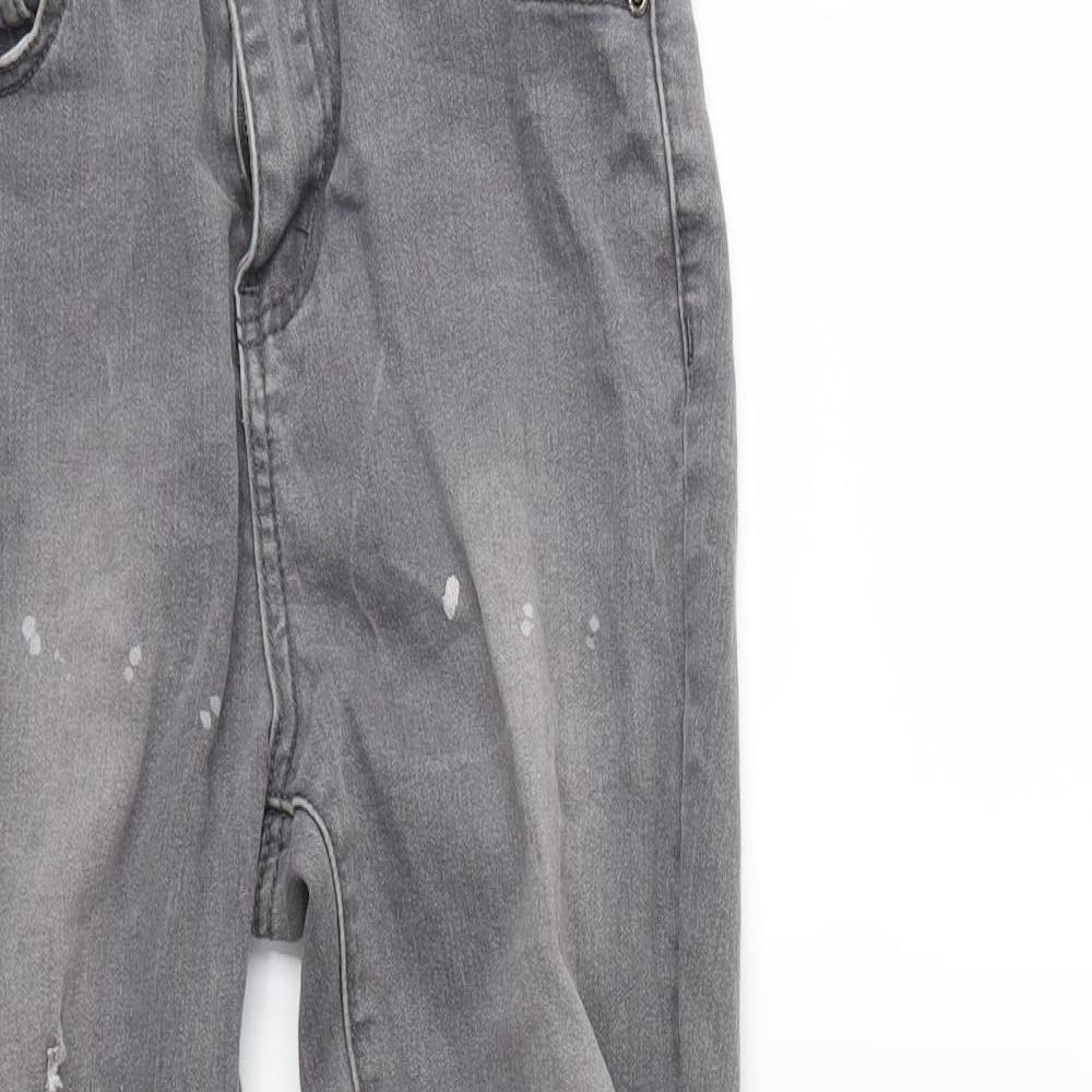 PRETTYLITTLETHING Womens Green  Denim Skinny Jeans  L26 in