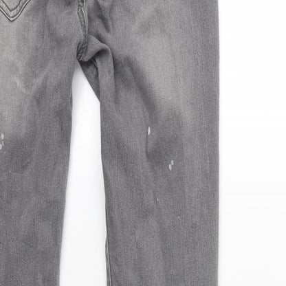 PRETTYLITTLETHING Womens Green  Denim Skinny Jeans  L26 in